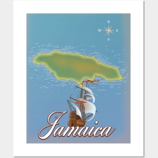 Jamaican nautical cartoon. Posters and Art